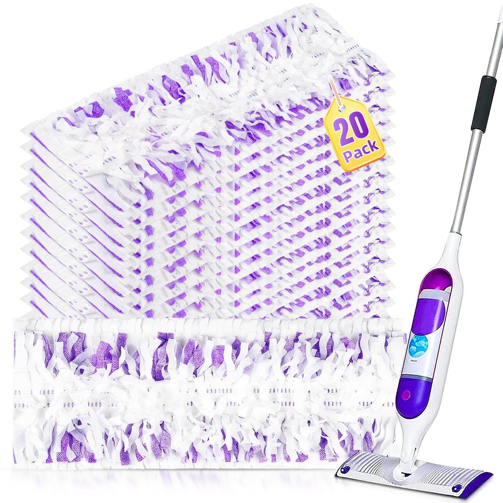 20 Pack Disposable Mopping Pad Refills for PowerMop Multi-Surface Mop Kit, Multi-Surface Mop Pad Refill for Power Mop for Cleaning Floors
