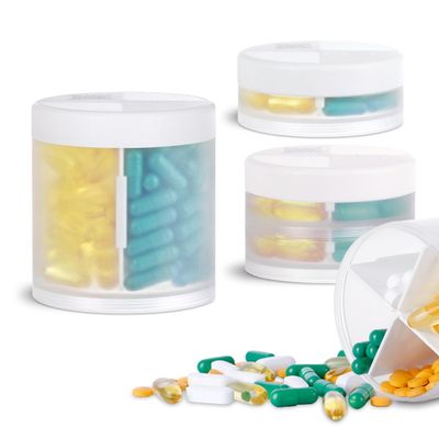 3 Pack Large Capacity Pill Organizer and Pill Dispensers Set in Different Size
