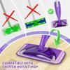 18 Pack Reusable Mop Pads Compatible with Swiffer Wet Jet Mop, Wet Pads Refill Pads Refills Mop Refill Pads Washable Wet Dry Use Mop Replacement Heads for Hard Wood Floor Cleaning view 2