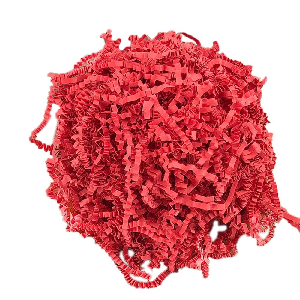 500G 3mm Shred Paper Filler,Colorful Crinkle Cut Paper for Wrapping, Raffia Tissue Paper Filler Shred Strand Craft, Anniversary, Christmas, Birthday for Gift Basket Boxes