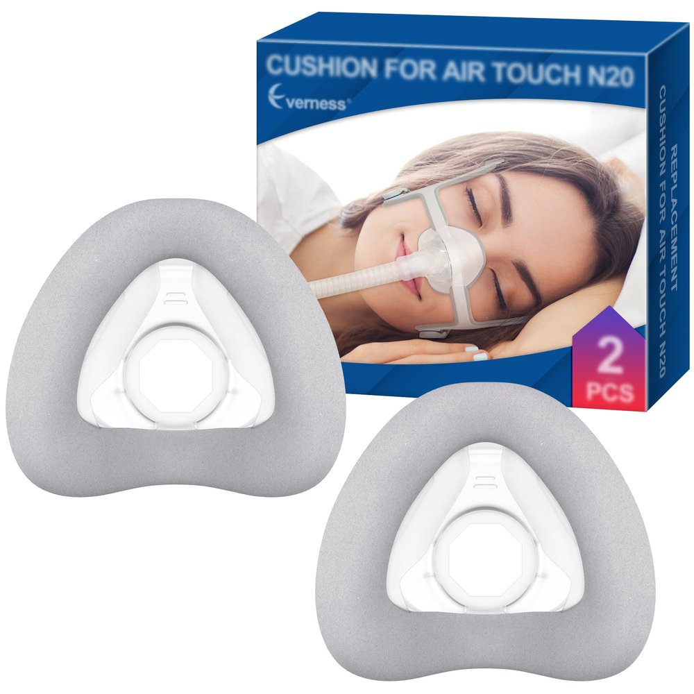 2 Packs Replacement Cushion (S) for AirTouch N20, Optimized Comfort & Secure Seal with Memory Foam (New Version), Superior Value & Durable Replacement Supplies by Everness(S)
