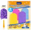 KEEPOW Reusable Duster Refill Compatible with Swiffer Hand Duster, Heavy Duty Duster Refills, 360 Degree Dusters Refills for Cleaning, Fleece Refill Ceiling Fan, 4 Pack (Handle is Not Included) view 1