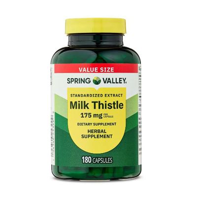 4 TOP CARE Standardized Extract Milk Thistle Supplement, 175 mg, 180 Count Value Size