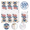 100Pcs Patriotic Guest Napkins American Flag Dog Fireworks Disposable Napkins July 4th Star Stripe Hand Towel Paper Napkins for Bathroom Independence Day Party Supplies Table Decor view 2