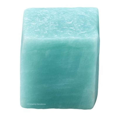 Amazing Gemstone Amazonite Raw Crystals and Healing Stones, Natural Rocks for Tumbling and DIY Raw Stones and Crystals (1 Piece)
