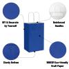 100 Pack 5.25x3.25x8.25 Inch Small Royal Blue Kraft Paper Bags with Handles Bulk, Toovip Gift Wrap Bags for Favor Grocery Retail Party Birthday Shopping Business Goody Craft Merchandise Take Out Sacks view 3