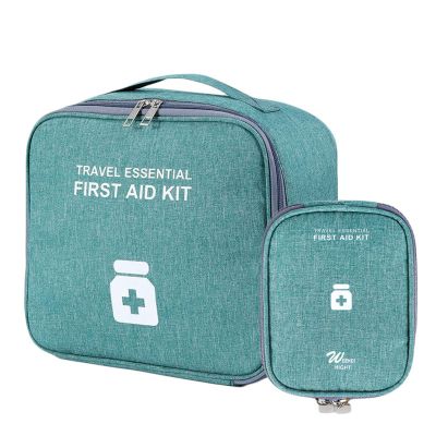 XJZHANG 2 Pieces First Aid Kit Bags, Empty Medicine Bags, First Aid Bag Portable Small Travel Emergency Kit Rescue Pouch for Home Health First Aid Storage Bag