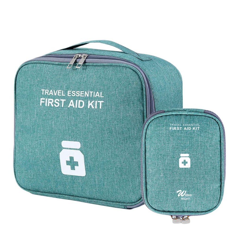 XJZHANG 2 Pieces First Aid Kit Bags, Empty Medicine Bags, First Aid Bag Portable Small Travel Emergency Kit Rescue Pouch for Home Health First Aid Storage Bag