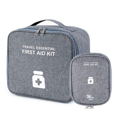 XJZHANG 2 Pieces First Aid Kit Bags, Empty Medicine Bags, First Aid Bag Portable Small Travel Emergency Kit Rescue Pouch for Home Health First Aid Storage Bag