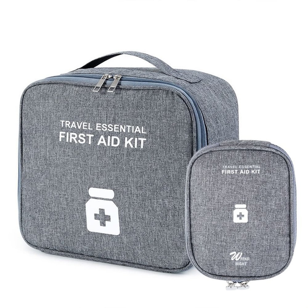 XJZHANG 2 Pieces First Aid Kit Bags, Empty Medicine Bags, First Aid Bag Portable Small Travel Emergency Kit Rescue Pouch for Home Health First Aid Storage Bag