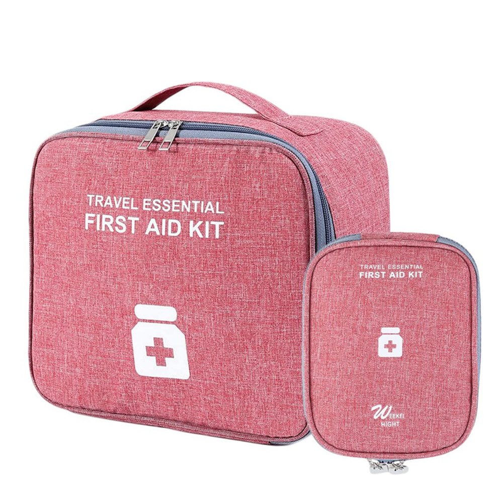 XJZHANG 2 Pieces First Aid Kit Bags, Empty Medicine Bags, First Aid Bag Portable Small Travel Emergency Kit Rescue Pouch for Home Health First Aid Storage Bag