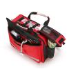 XJZHANG Medical Supplies Bag, Nurse Bag with Handle and Shoulder StrapEmpty First Aid Kit Bag with Reflective Strips for Home Health Care, Travel, Red view 2