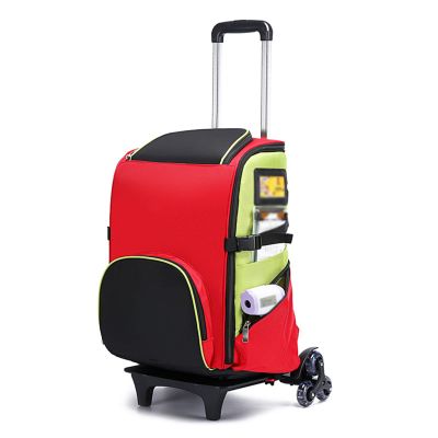 XJZHANG First Aid Kit Trolley Emergency Bag Empty, First Responder Bag,First Aid Backpack for EMT, EMS, Police, Firefighters, Safety Officers Camping, Travel