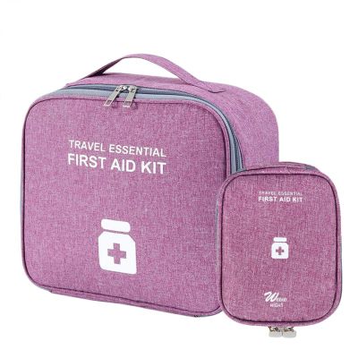 XJZHANG 2 Pieces First Aid Kit Bags, Empty Medicine Bags, First Aid Bag Portable Small Travel Emergency Kit Rescue Pouch for Home Health First Aid Storage Bag