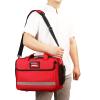 XJZHANG Emergency Responder Trauma Bag Empty, Professional First Aid Bag with Inner Dividers and Anti-scratch Bottom, Ideal for EMT, EMS, Paramedics, Red, Empty view 1