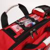 XJZHANG Emergency Responder Trauma Bag Empty, Professional First Aid Bag with Inner Dividers and Anti-scratch Bottom, Ideal for EMT, EMS, Paramedics, Red, Empty view 2
