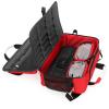 XJZHANG Emergency Responder Trauma Bag Empty, Professional First Aid Bag with Inner Dividers and Anti-scratch Bottom, Ideal for EMT, EMS, Paramedics, Red, Empty view 4
