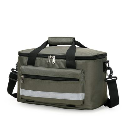 XJZHANG First Aid Responder Bag Empty, Medical Emergency Trauma Bag with Detachable Dividers for EMT, Nurses, Tactical Medics, Home Care,First Aid Storage Bag