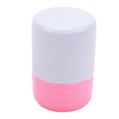 4 in 1 Pill Crusher Cutter Splitter and Grinder with 4-Layer Stainless Steel Blades - Portable Medication Box Container