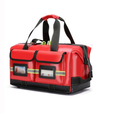 XJZHANG Emergency Medical Assistant Bag Empty, Professional First Responder Bag with Anti-scratch Bottom for First Aid Kit and Nursing Supplies
