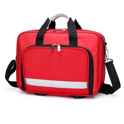 XJZHANG Emergency Shoulder First Aid Bag Empty, Trauma First Aid Kits Storage Bag, First Responder Bag with Handle for Home, Office, and Outdoor Adventures