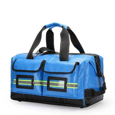 XJZHANG Emergency Medical Assistant Bag Empty, Professional First Responder Bag with Anti-scratch Bottom for First Aid Kit and Nursing Supplies
