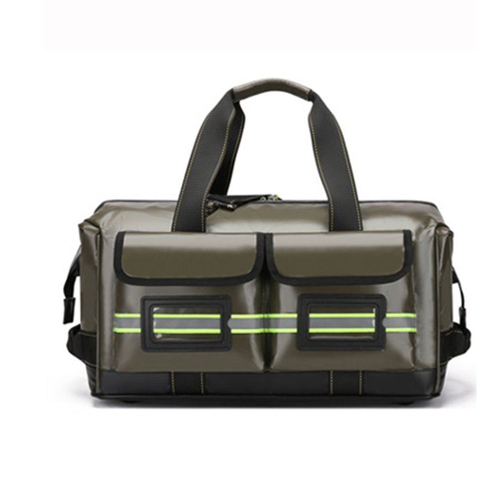 XJZHANG Emergency Medical Assistant Bag Empty, Professional First Responder Bag with Anti-scratch Bottom for First Aid Kit and Nursing Supplies