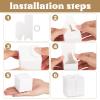 Adecortalk 100 Pcs Mini White Gift Boxes 2x2x2 Inches White Party Favor Boxes Gift Candy Boxes with Ribbons for Birtyhday Wedding Baby Shower Graduation Bridal Shower Halloween Christmas Valentine Gifts view 3