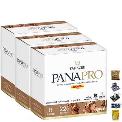 8 Sachets/Box 320g From Germany Snack Healthy Delicious Panacee Panapro Latte Flavor Innovative (of 3) By Beautygoodshop [Get Free For You Beauty Gifts]
