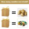 Adecortalk 100 Pack Brown Kraft Gift Boxes 2x2x2 inches Small Kraft Gift Boxes with Ribbons Mini Cardboard Boxes Candy Treat Boxes for Gift Wrapping Wedding Bridesmaid Baby Shower Birthday Christmas view 4