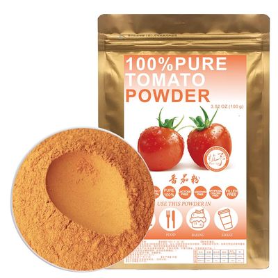 100% Pure All Natural Tomato powder 100g/3.52oz Tomato Flour Red Fruit For Drinks, Smoothies, Sauce, Soup, Cooking Baking Recipes - Raw, Vegan, Gluten Free, Non GMO