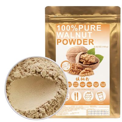 100% Natural Pure Walnut Powder 100g/3.52oz  Walnut For Smoothies, Shakes, Baking & Drinks,| Free from Preservatives