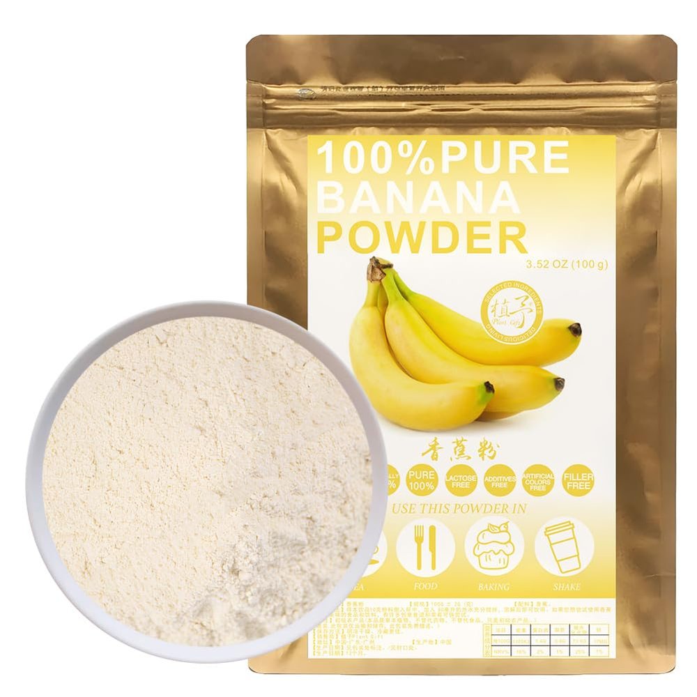 100% Natural Pure Banana Powder 100g/3.52oz  Beetroot Dried Powder for Smoothies, Shakes, Baking & Drinks,| Free from Preservatives, No Added Sugar