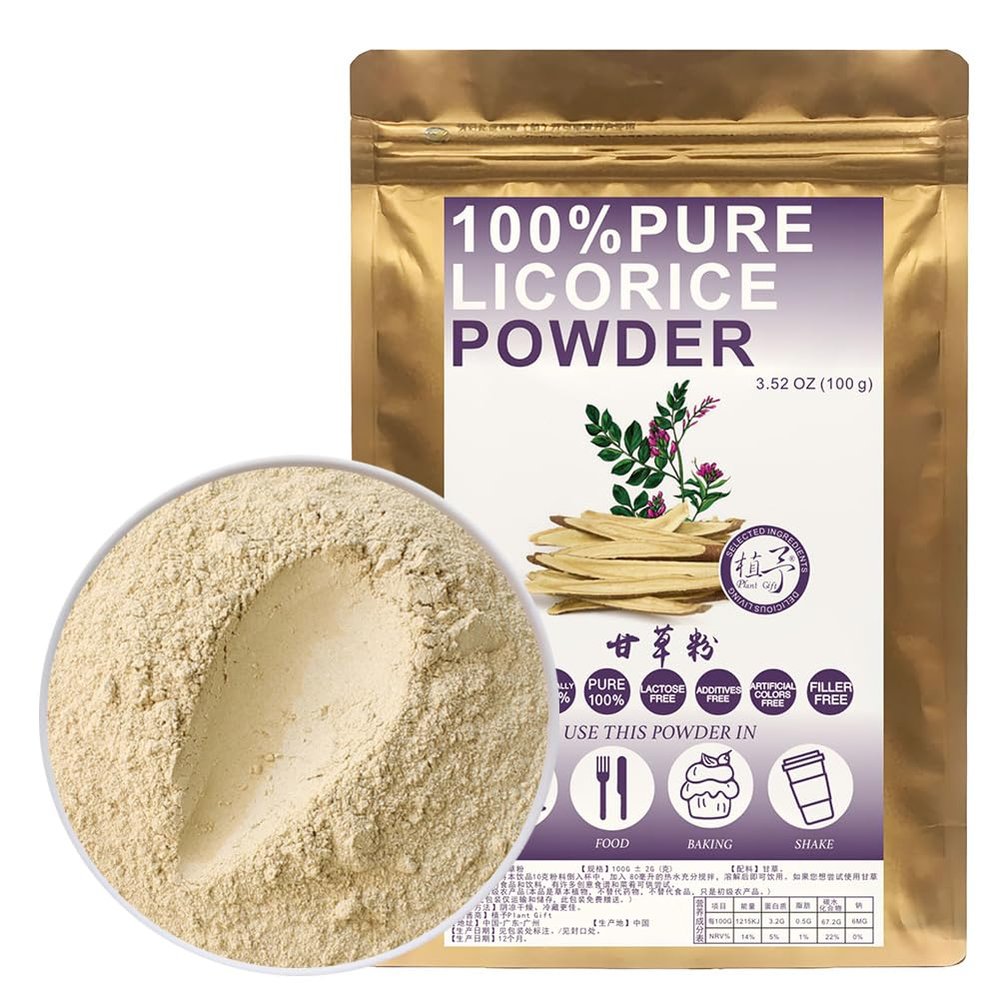 100% Pure Licorice Powder 100g/3.52oz Licorice Root Powder Natural Sweetener Non-GMO | No Added Preservatives