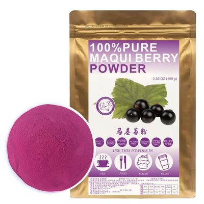 100% Natural Pure Maqui Berry Powder 100g/3.52oz  Maqui Powder For Smoothies, Shakes, Baking & Drinks,| Free from Preservatives, Freeze-Dried, No Added Sugar