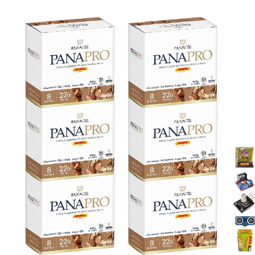 From Germany Snack Healthy Delicious 8 Sachets/Box 320g Panacee Panapro Latte Flavor Innovative Set 6 No0614289956 By Beautygoodshop [Get Free For You Beauty Gifts]