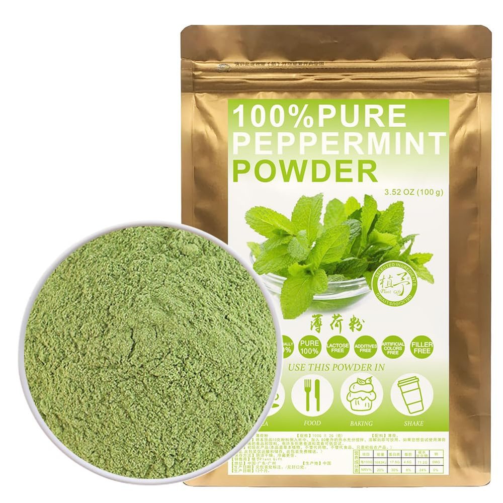 100% Pure Peppermint Powder Peppermint Flour (Mentha Piperita) Mint - Cool Taste - Herbal Tea