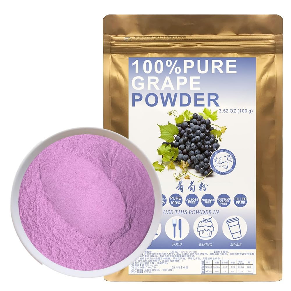 100% Natural Pure Grape Powder 100g/3.52oz  for Smoothies, Shakes, Baking & Drinks,| Free from Preservatives, No Added Sugar