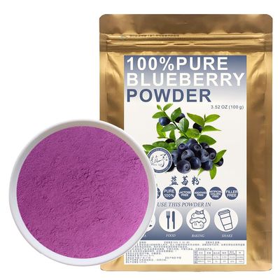 100% Natural Pure Blueberry Powder 100g/3.52oz Blue Berry Powder for Smoothie & Breakfast, Freeze-Dried, No Added Sugar