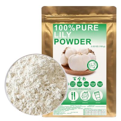 100% Lily Powder 100g/3.52oz Natural Dried Lily Bulbs Flour Bai He Bulbus Lili, Dried Lily Bulb