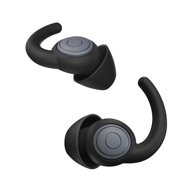 Ear Plugs for Sleeping, Noise Reduction Reusable Earplugs for Sleep, Hearing Protection Soft Comfy Silicone Ear Plugs for Concerts, Focus, Travel, Work, 33dB Noise Cancelling (BLACKGREY5)