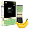 Dried Fruit Bars by Zest Delites, Fruit Leather Snacks, Healthy Snacks Pack for Adults & Kids, Lavashak, Vegan, Apple-Based Banana Strips, 0.88 oz x 10 view 1