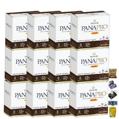 Panacee Panapro Chocolate Flavor Innovative From Germany Snack Healthy Delicious 8 Sachets/Box 320g Set 12 No0842892656 By Beautygoodshop [Get Free For You Beauty Gifts]