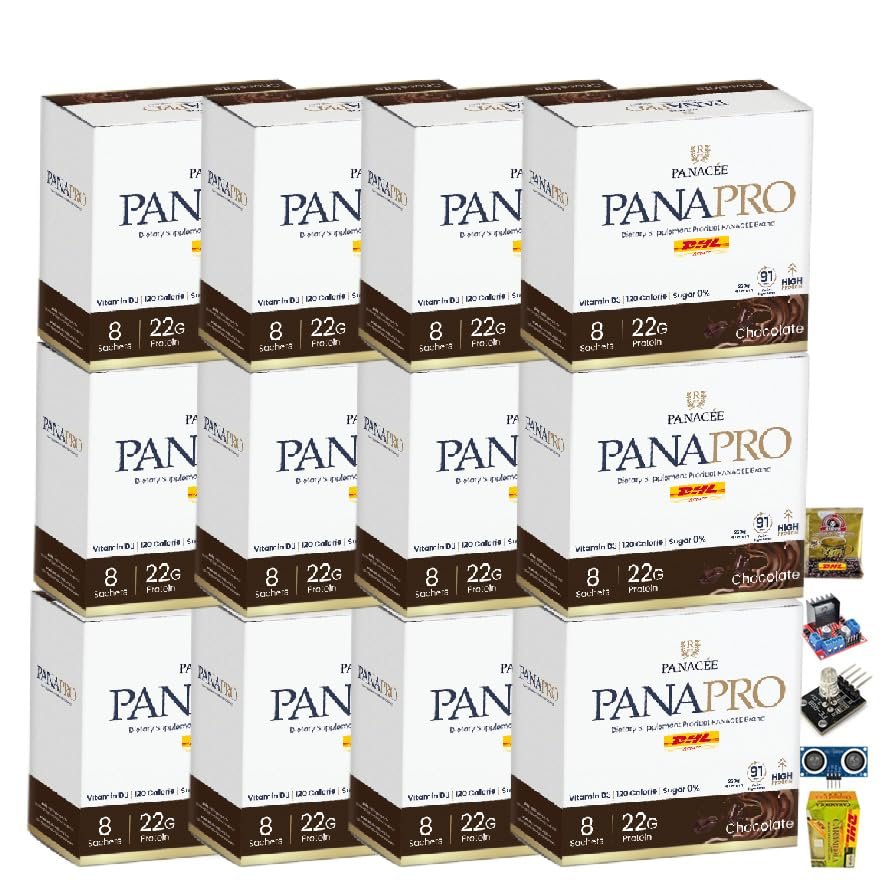 Panacee Panapro Chocolate Flavor Innovative From Germany Snack Healthy Delicious 8 Sachets/Box 320g Set 12 No0842892656 By Beautygoodshop [Get Free For You Beauty Gifts]