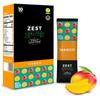 Fruit Snacks by Zest Delites, Fruit Leather, Dried Mango Bars, Healthy Snacks for Adults & Kids, No Sugar Added, Apple-Based Mango Strips, 0.88 oz x 10 view 1