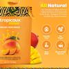 Organic Dried Mango No Sugar Added, 3oz, Pack of 6 (18oz Total) - Tasty and Nutritious Non-GMO Dried Mangoes - No Preservatives or Chemicals - Ideal Snack for Kids & Adults by Tropicaux Reign view 4