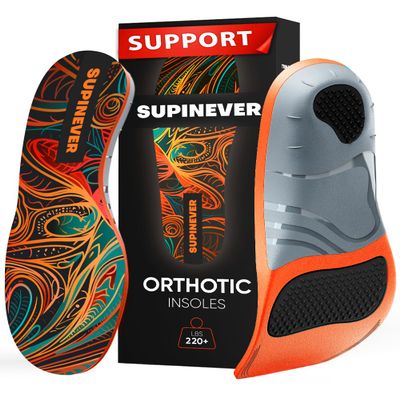220+ lbs Plantar Fasciitis Insoles - High Arch Support - Pain Relief - Comfort and Stability - Work Boots and Shoes (XL)