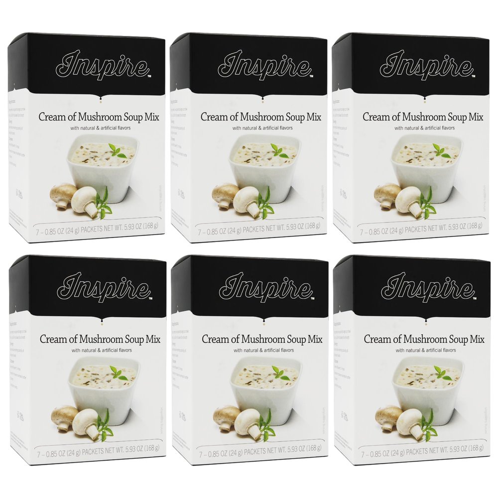 Bariatric Eating Inspire 15g Protein Soup Cream of Mushroom (6-Pack)