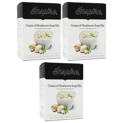 Bariatric Eating Inspire 15g Protein Soup Cream of Mushroom (3-Pack)