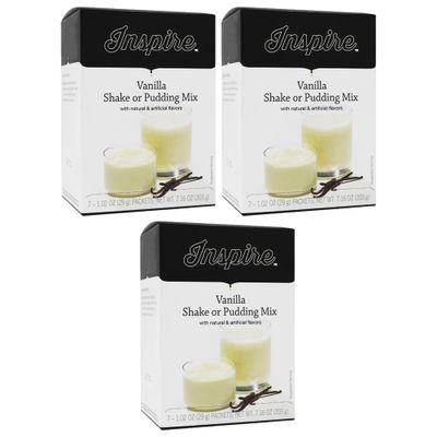 Inspire 15g Protein Shake or Pudding by Bariatric Eating - Vanilla (3-Pack)